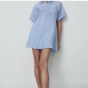 Zara shirt buttoned dress